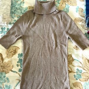 Express short sleeve turtleneck sweater
